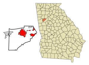 Map for Filing Construction Liens in Douglas County Georgia