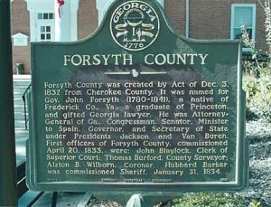 Forsyth County Georgia History
