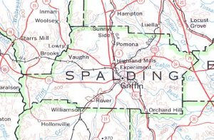 Map for FIling Liens on Spalding County Construction Projects