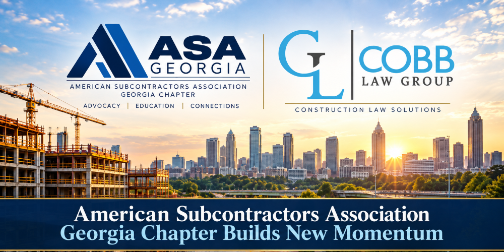 American Subcontractors Association Steering Committee Member is Georgia Construction Attorney Mark Cobb